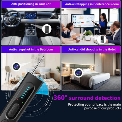 🔥Último día -70% de reducción - Detector de cámara caché (calidad militar, con detección de seguimiento RF y GPS integrados)