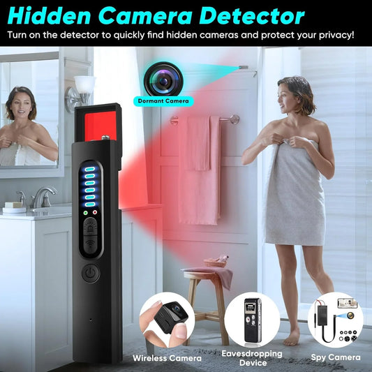 🔥Último día -70% de reducción - Detector de cámara caché (calidad militar, con detección de seguimiento RF y GPS integrados)